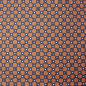 Paisley, Geo's & Stripes Reversible Panama Silk Pocket Square in Orange, Blue & Green