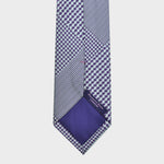 Puppy Tooth Prince of Wales Silk Tie in Purple