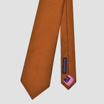 Natte Weave Silk Tie in Sunset Orange