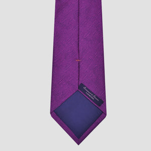 Natte Weave Silk Tie in Electric Purple