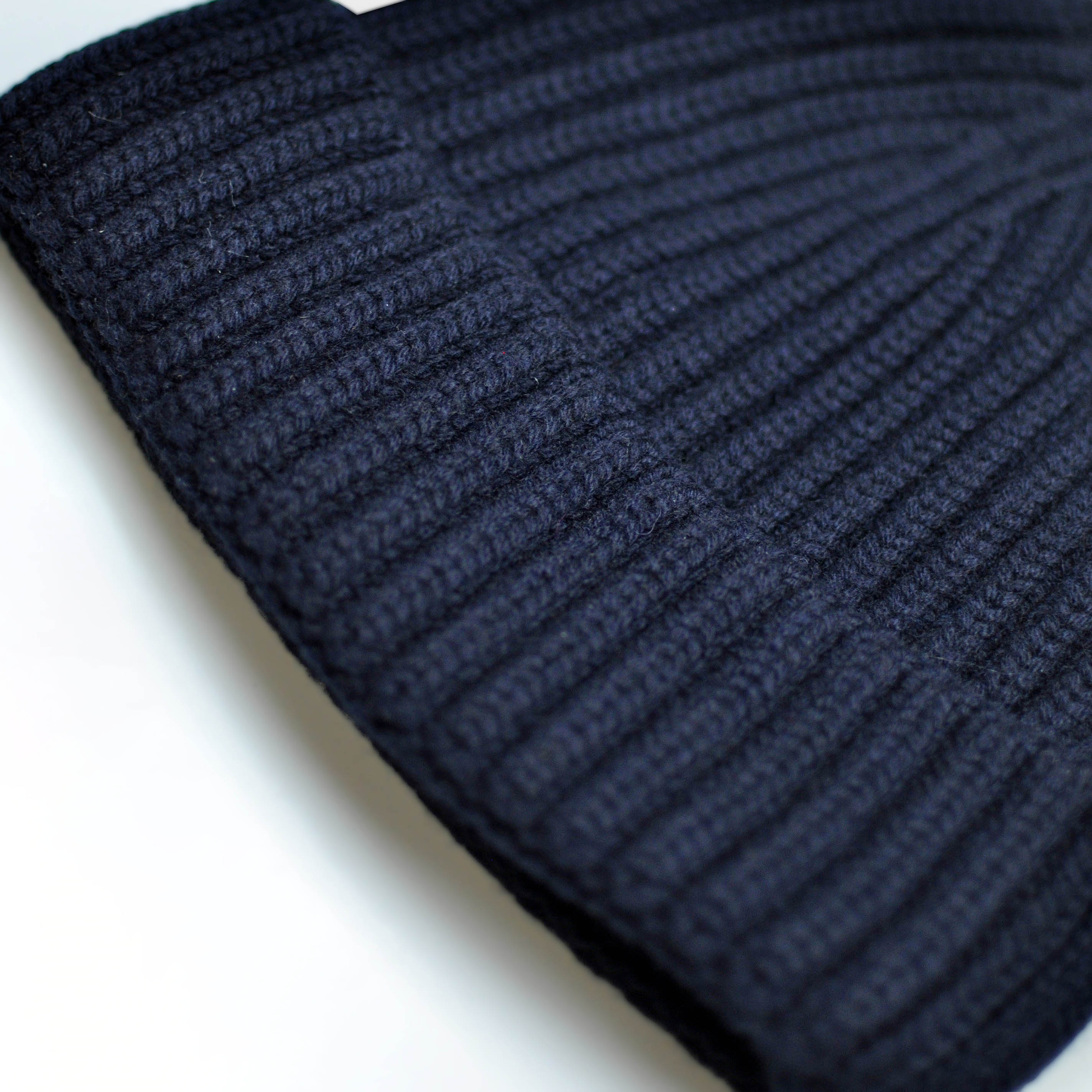 Four Ply Cashmere Winter Beanie in Navy