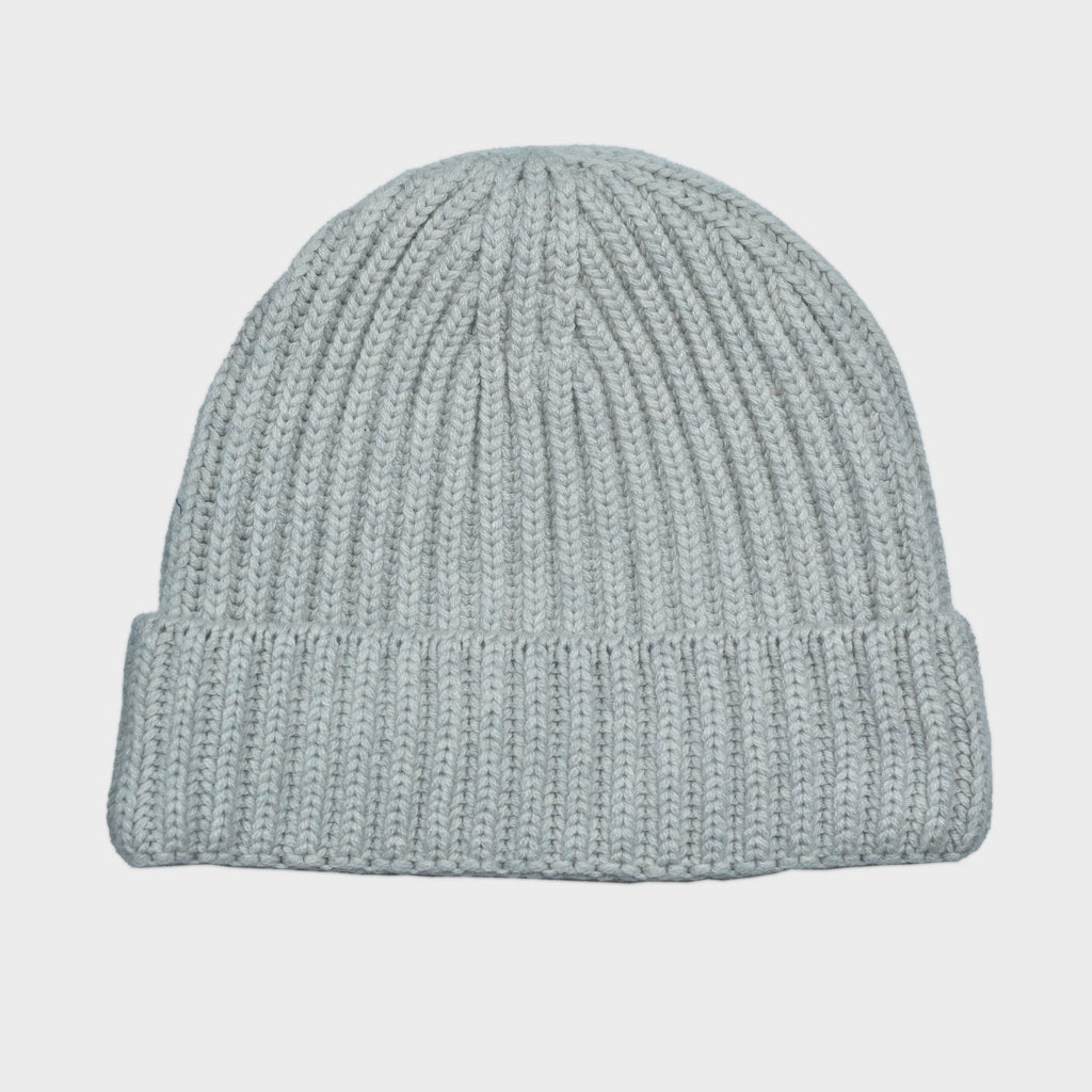 Four Ply Cashmere Winter Beanie Light Grey