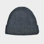 Four Ply Cashmere Winter Beanie in Grey