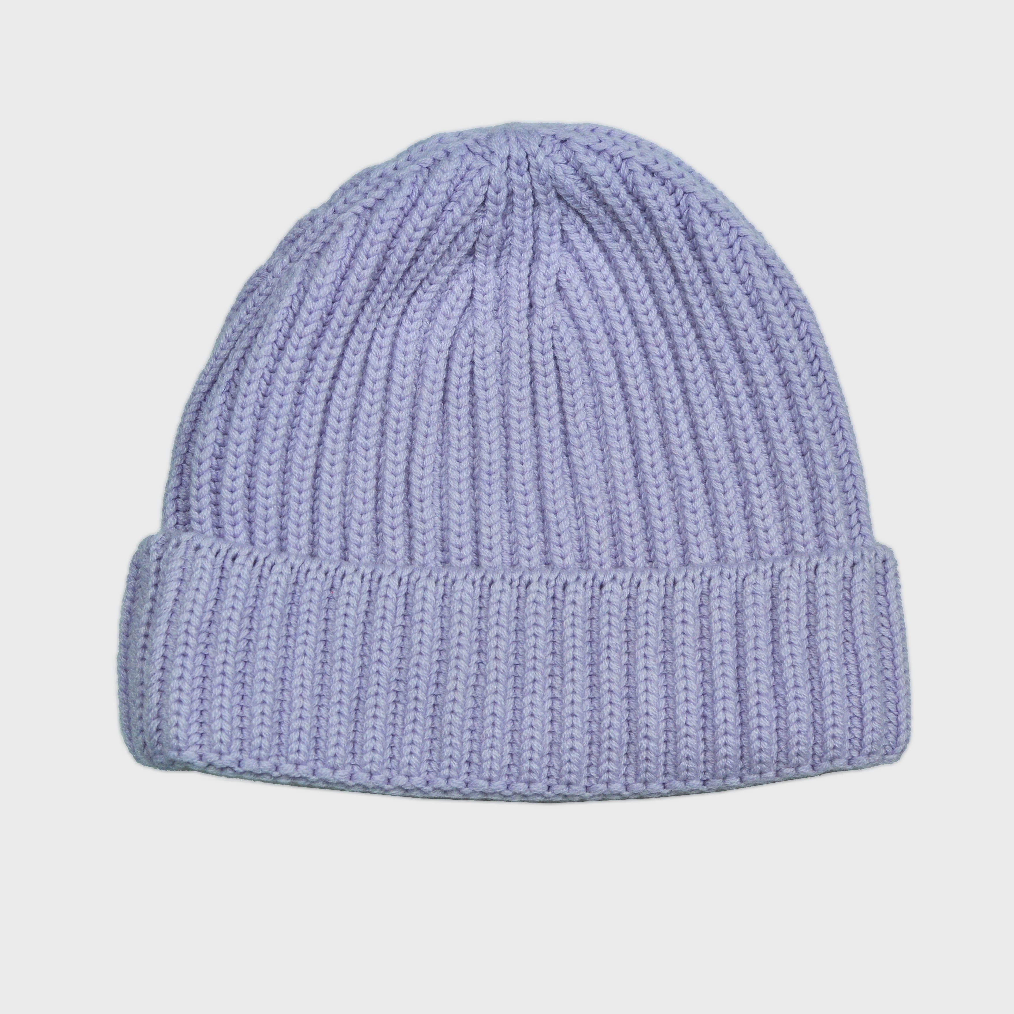 Four Ply Cashmere Winter Beanie in Lilac