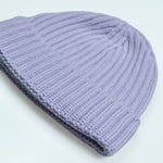 Four Ply Cashmere Winter Beanie in Lilac