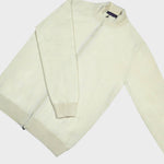 Cashmere Zip Cardigan in Cream