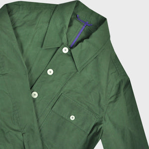 Wax Cotton Light Jacket in Green