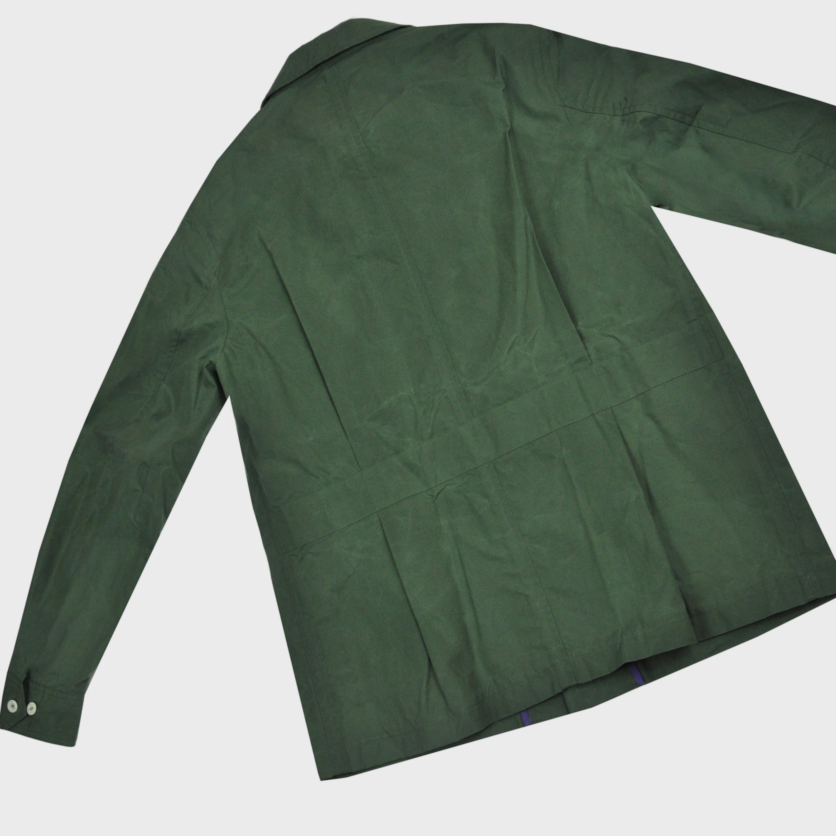 Wax Cotton Light Jacket in Green