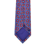 Florets 'Dusty Silk' Print Tie in Blue & Red