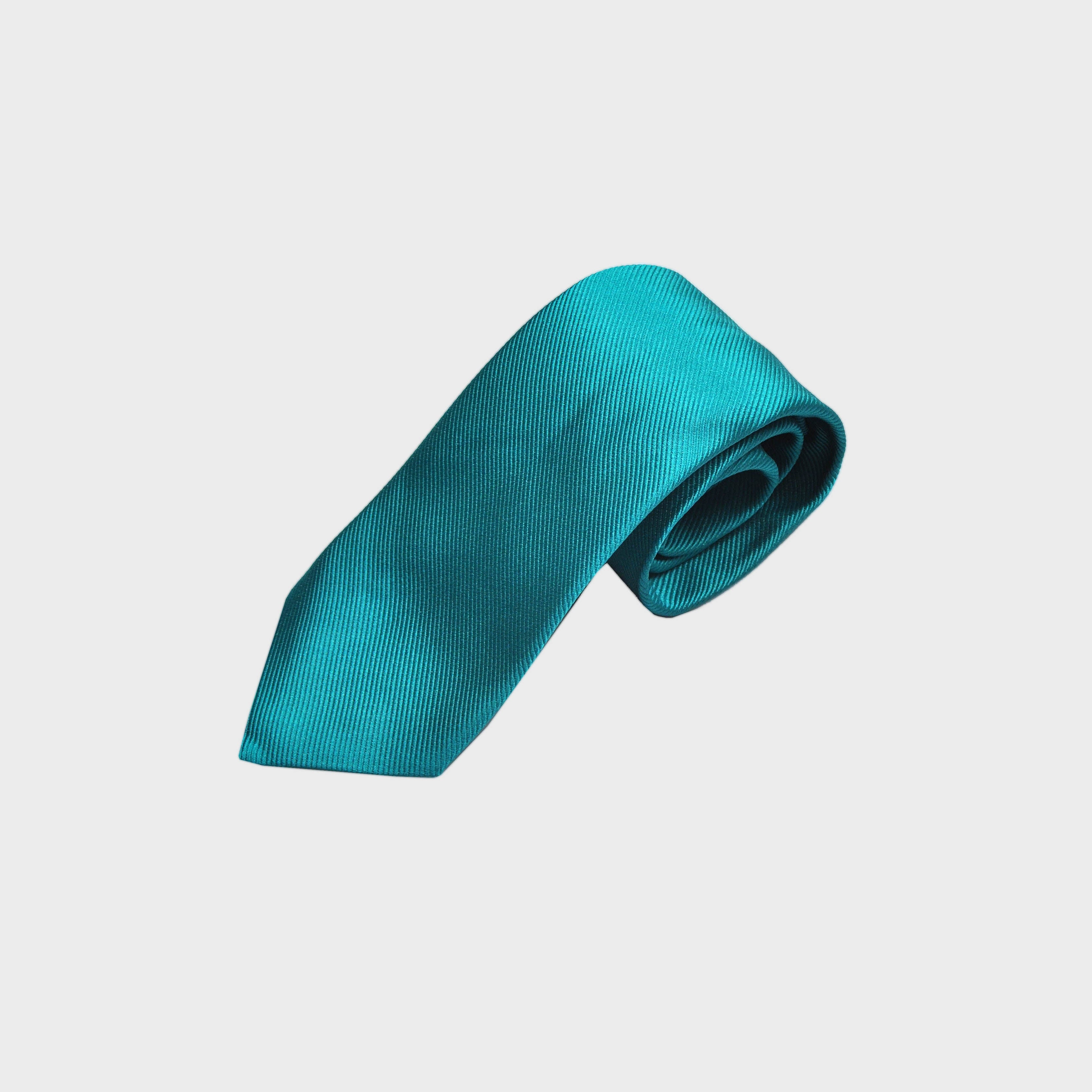 Classic Reppe Silk Tie in Teal