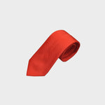 Classic Reppe Silk Tie in Rusty Red