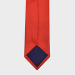 Classic Reppe Silk Tie in Rusty Red