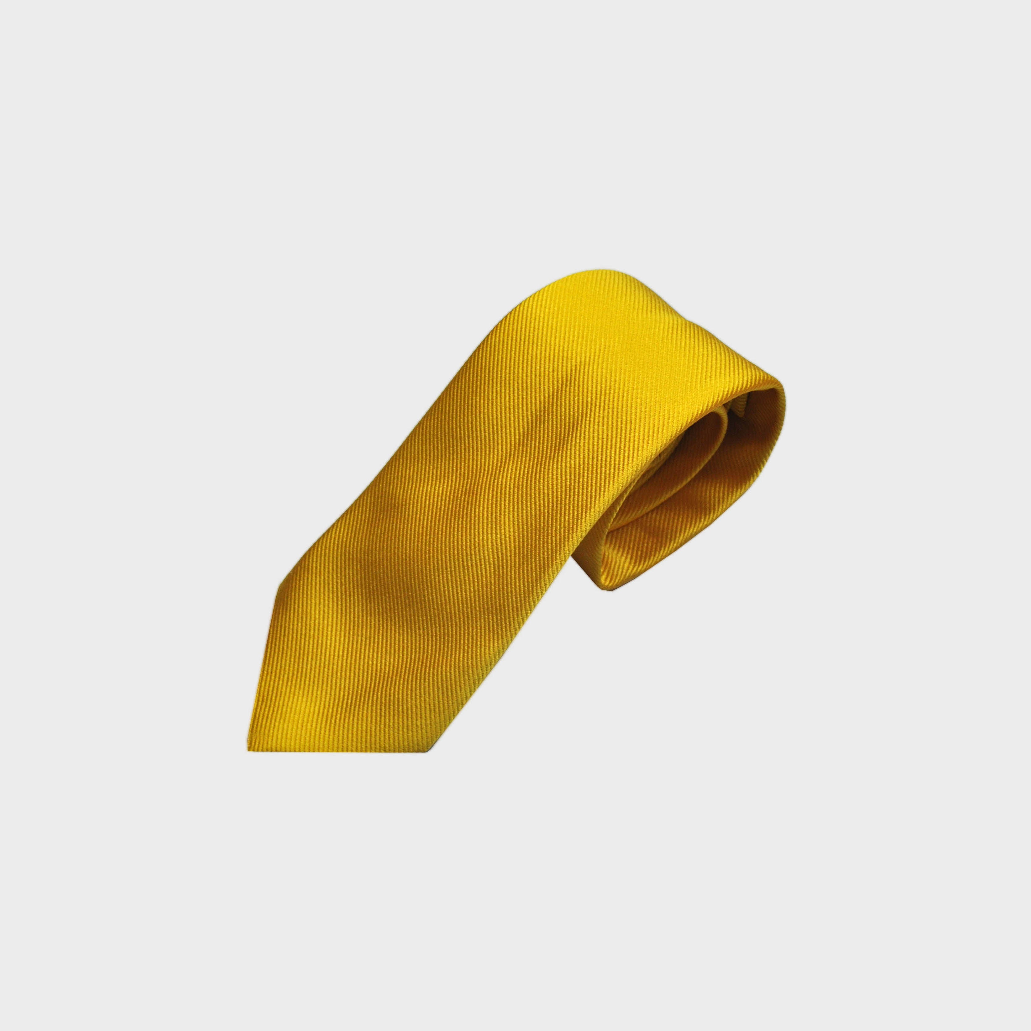 Classic Reppe Silk Tie in Yellow