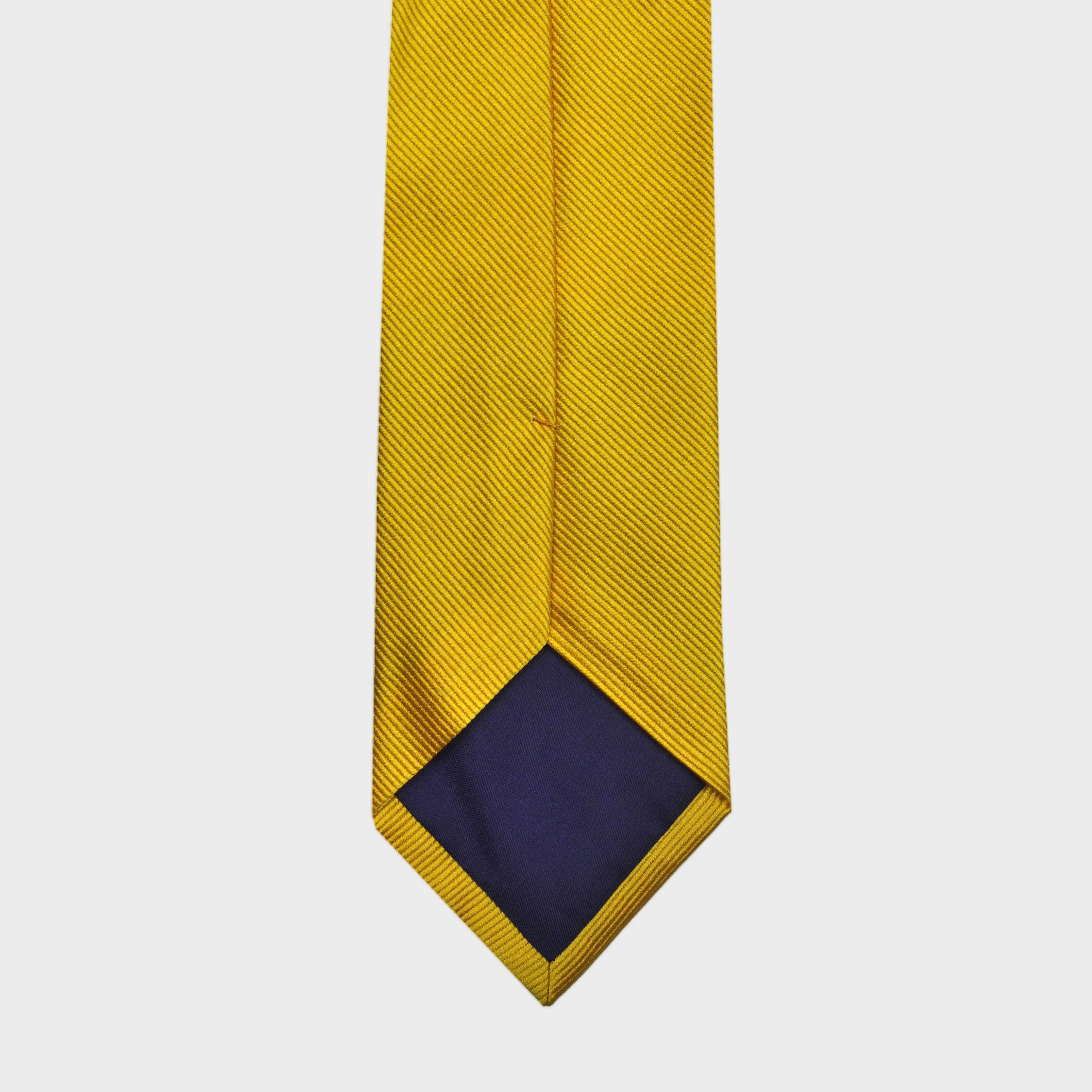 Classic Reppe Silk Tie in Yellow