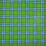 Plaid Cotton & Cashmere Pocket Square in Green & Blue