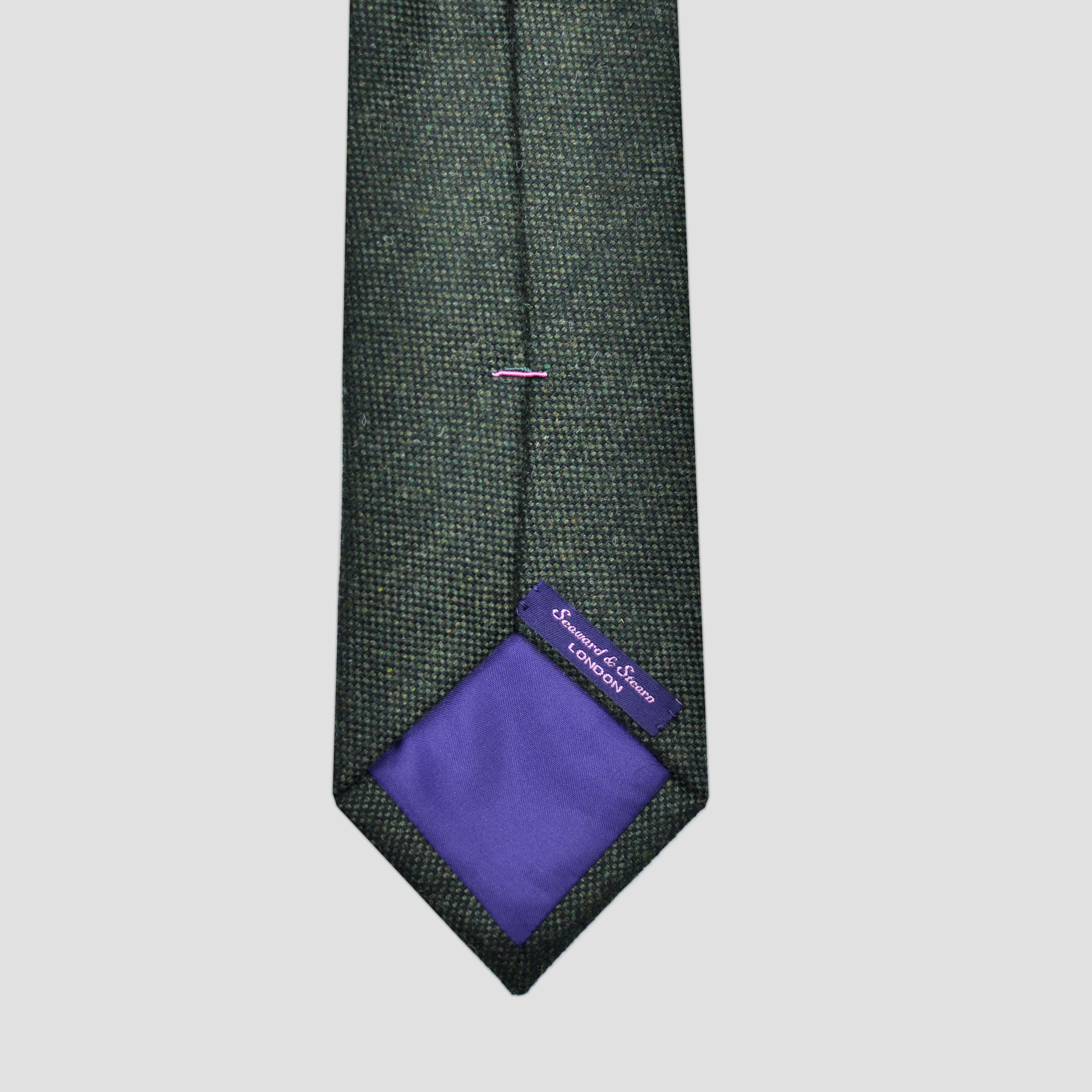 Wool Tie in Bottle Green