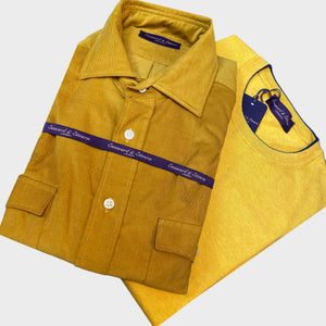 MG Special Fine Corduroy Shirt with Crew Neck Jumper