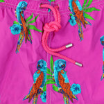 Parrots Swim Short in Pink