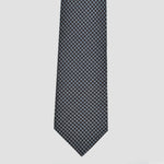 Dotty Neat Repeat Silk Tie in Brown