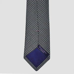 Dotty Neat Repeat Silk Tie in Brown