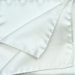 Silk Pocket Square in White